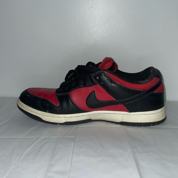 Nike Dunk Low varsity red black (2010) no box rare collection shoes - Picture 5 of 16